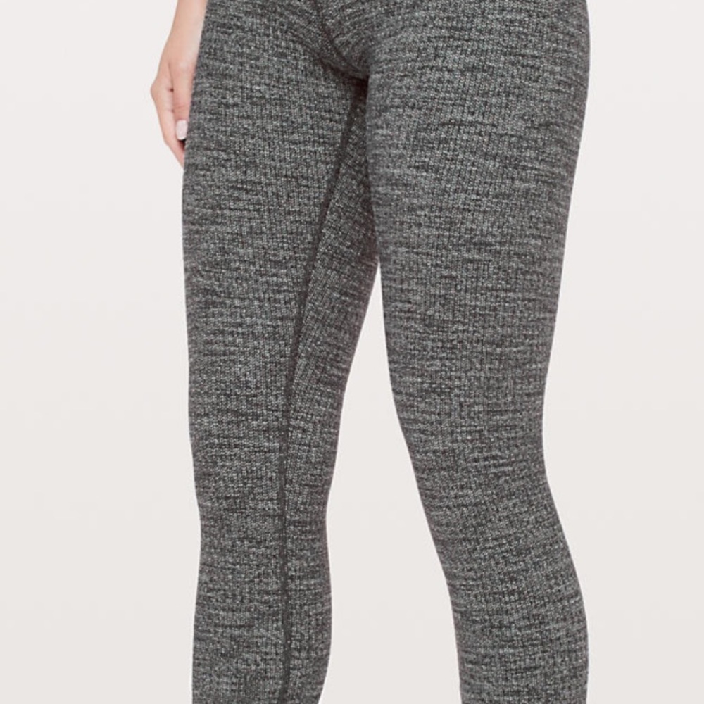 Grey and black lululemon leggings
